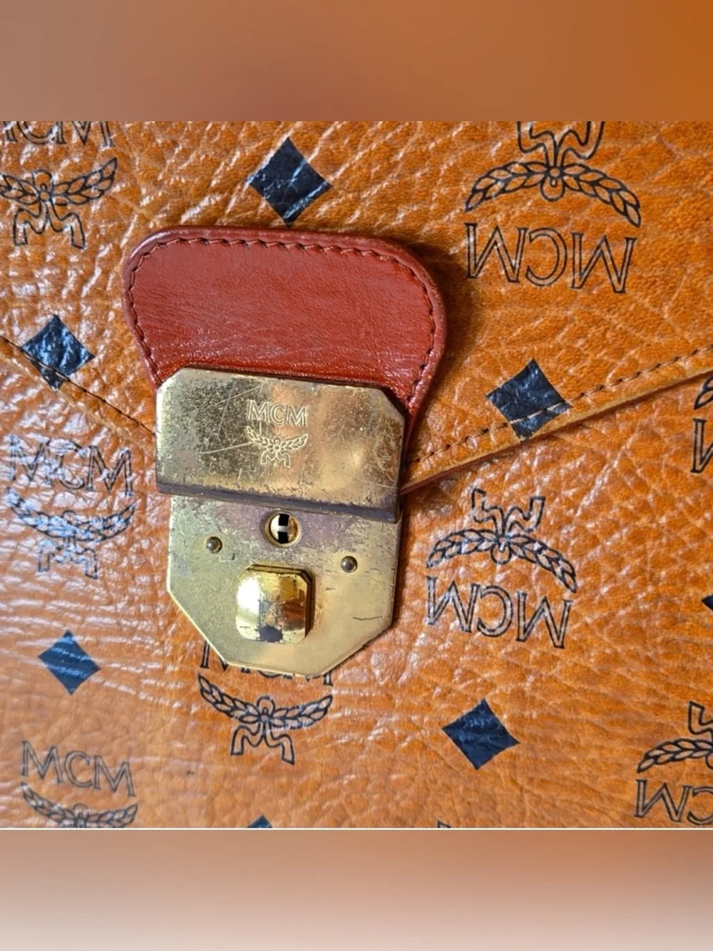 RARE!!!MCM Vintage Visetos Briefcase- Unisex